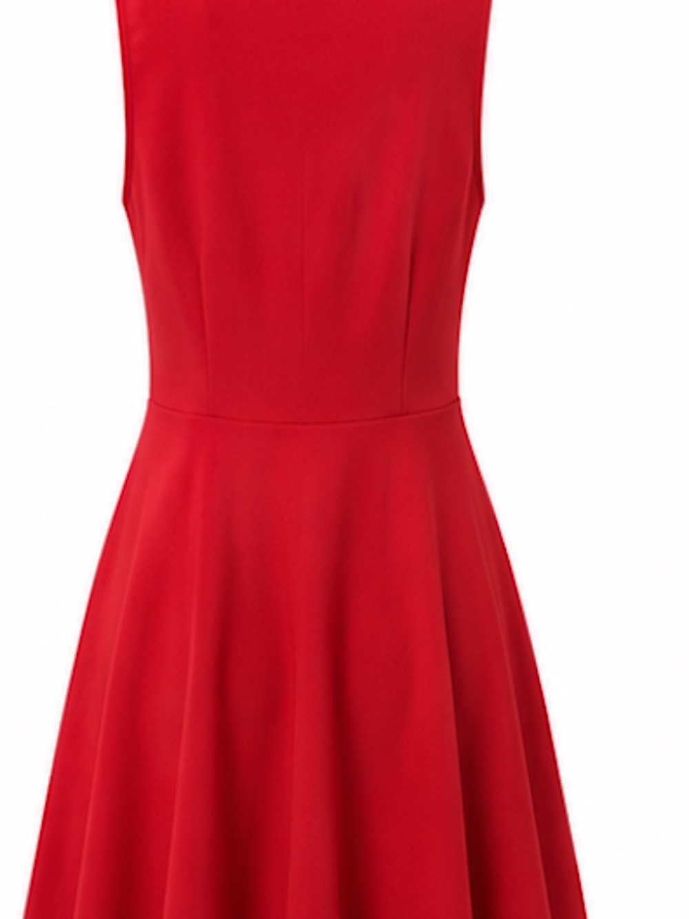 NEW Red Deep V-Neck Fit & Flare Mini Dress